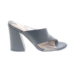 Leith 100% Leather Black Heels (Mule)